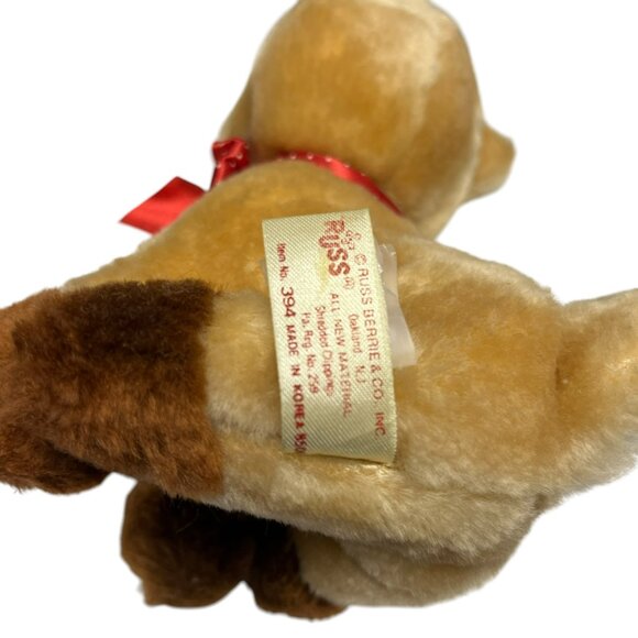 Russ Berrie Roscoe Reindeer Plush 7" Stuffed Animal Red Nose Toy Plush Stuffed A - Picture 7 of 7
